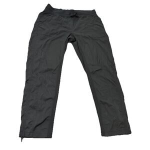 CRZ Women's Dark Gray Cinch Ankle Capri Yoga Pants, Dance Studio Crop, Size 8/10